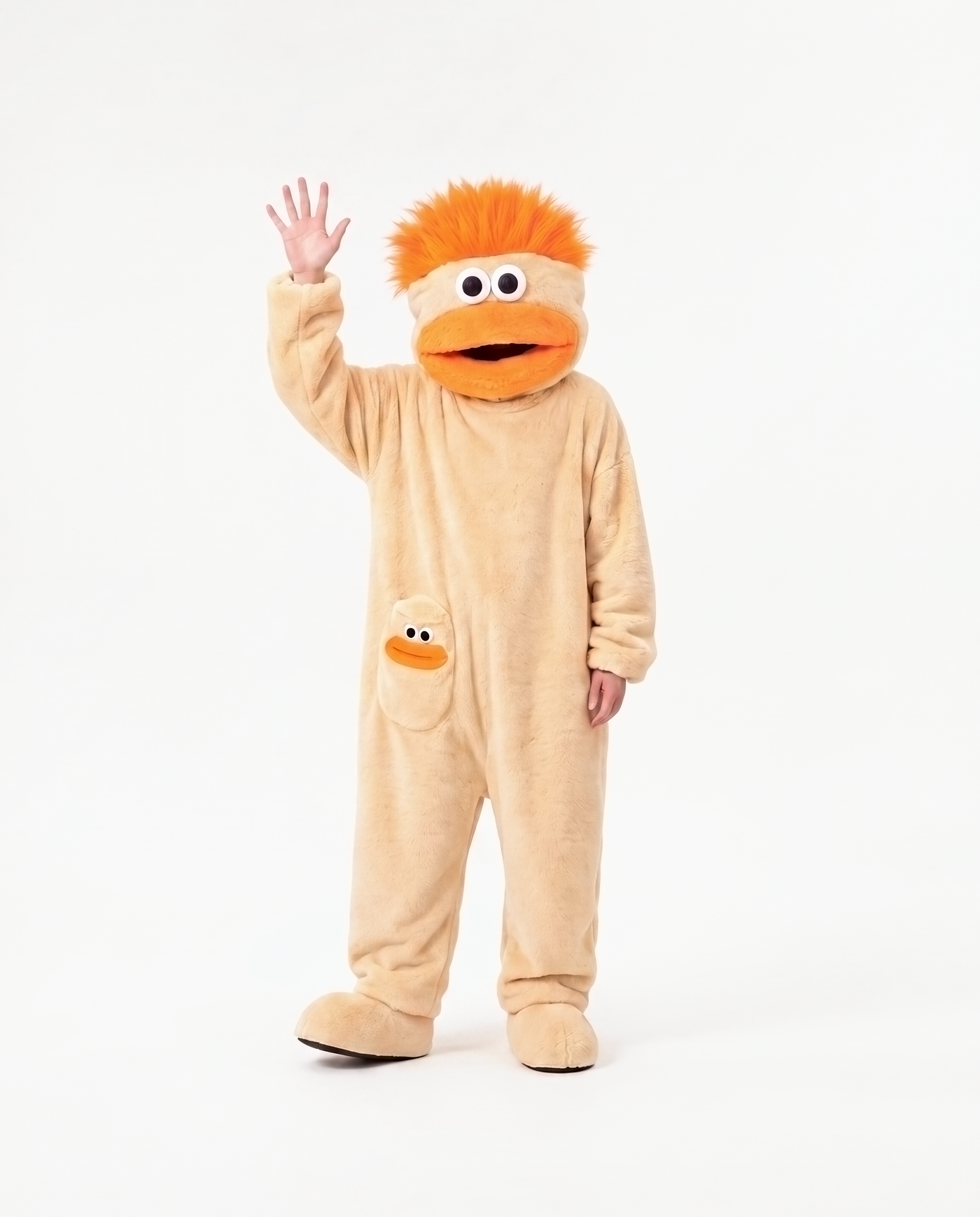 Butterscotch monster onesie