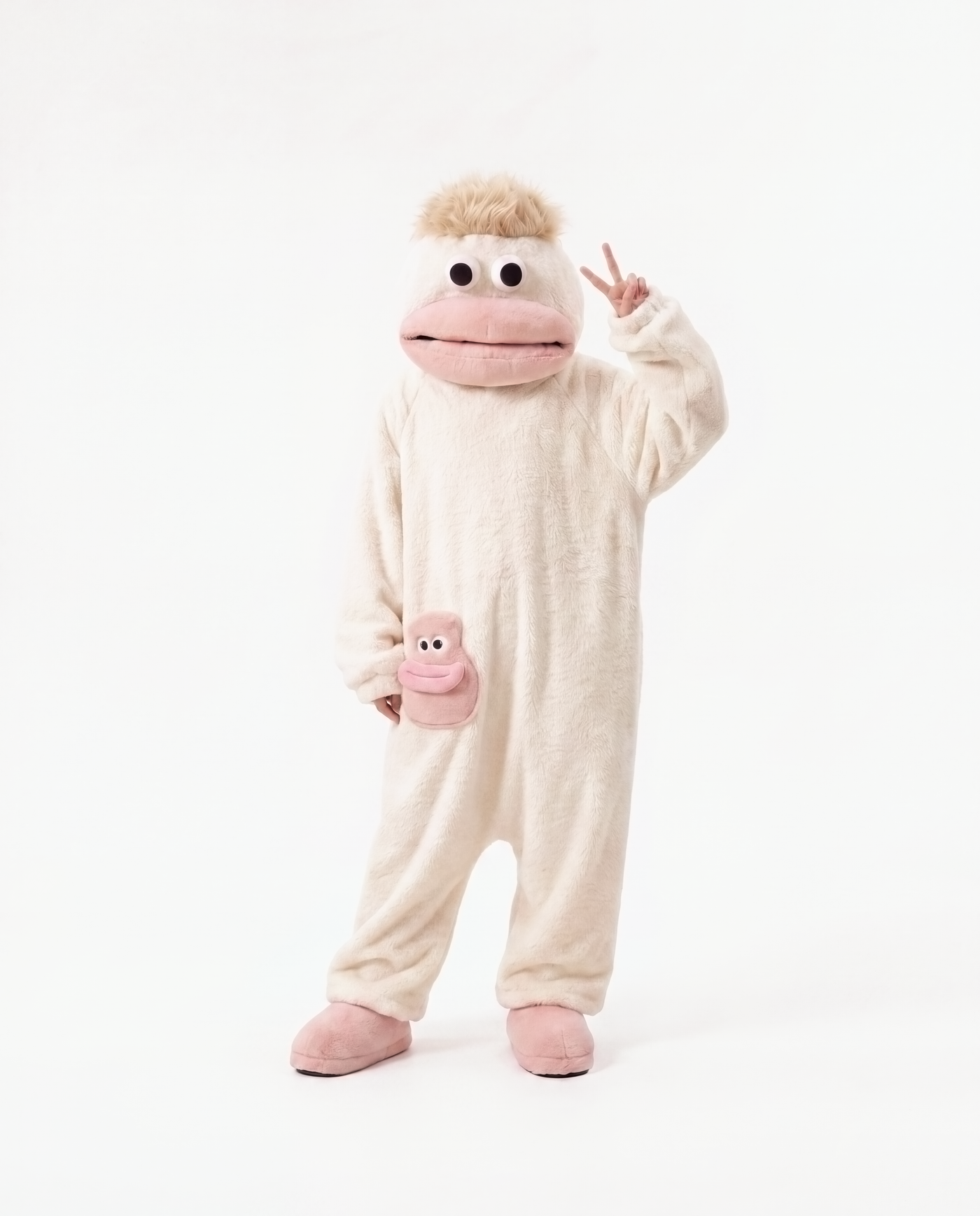 Coconut Cream monster onesie