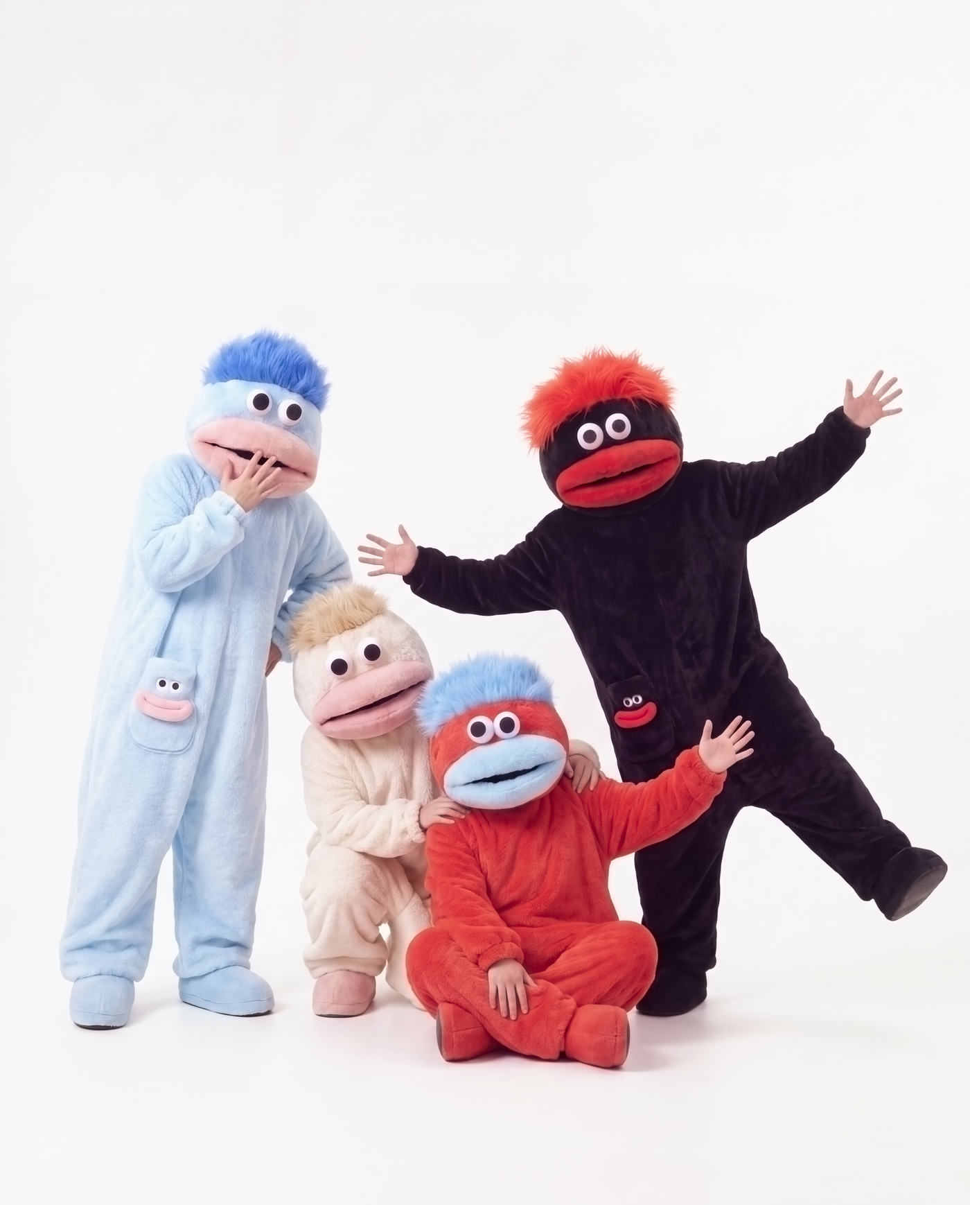 Midnight monster onesie with friends