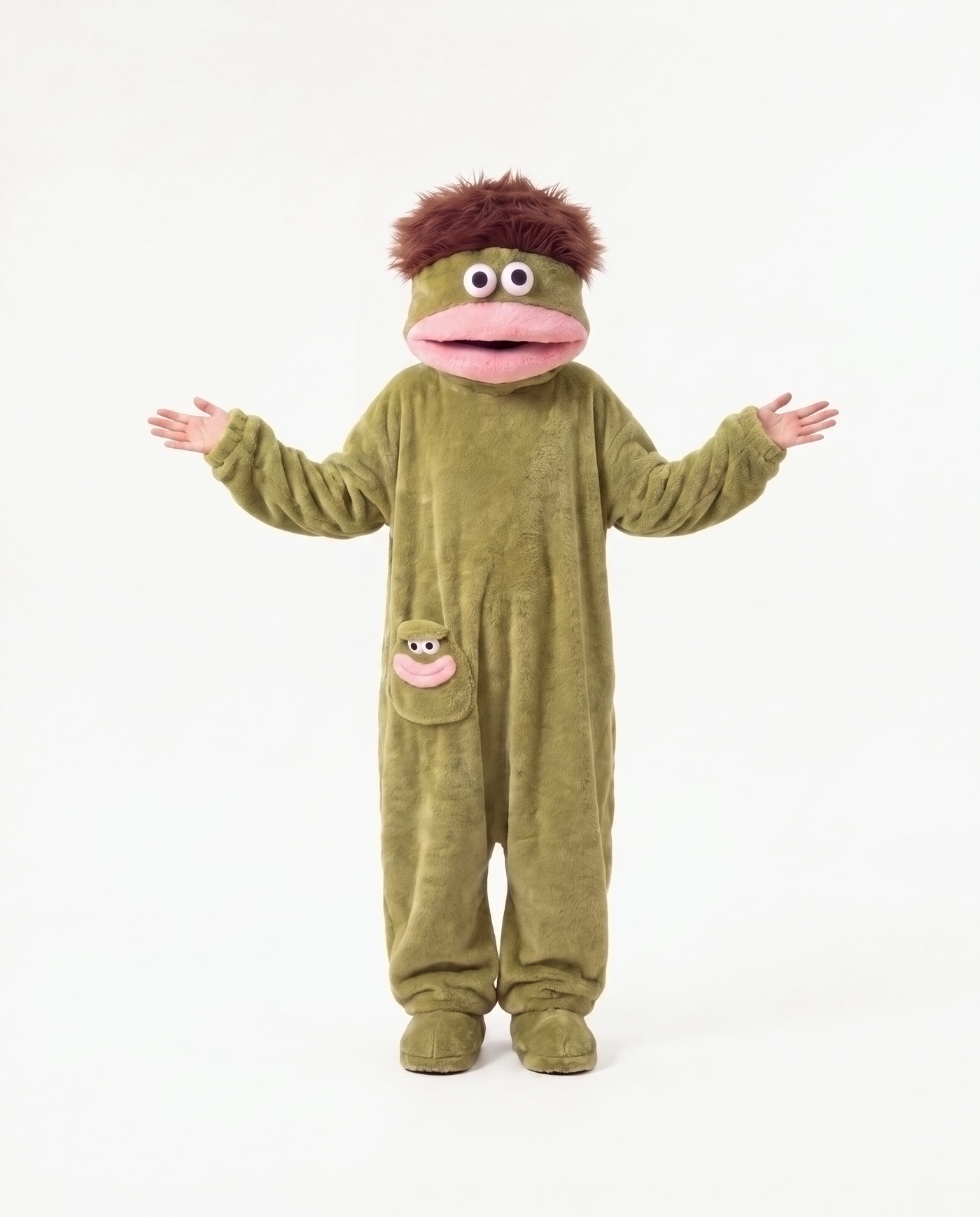 Swamp Green monster onesie